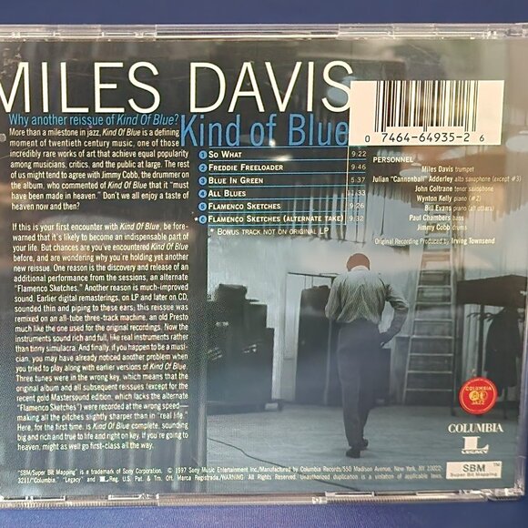 Miles Davis – Kind Of Blue (1997) CD - Picture 2 of 4